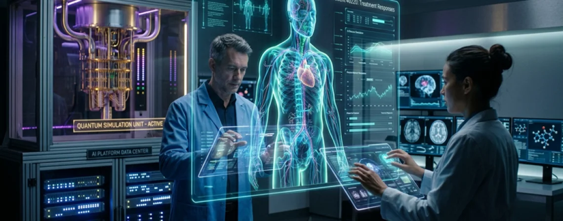 Quantum Digital Twins in Healthcare